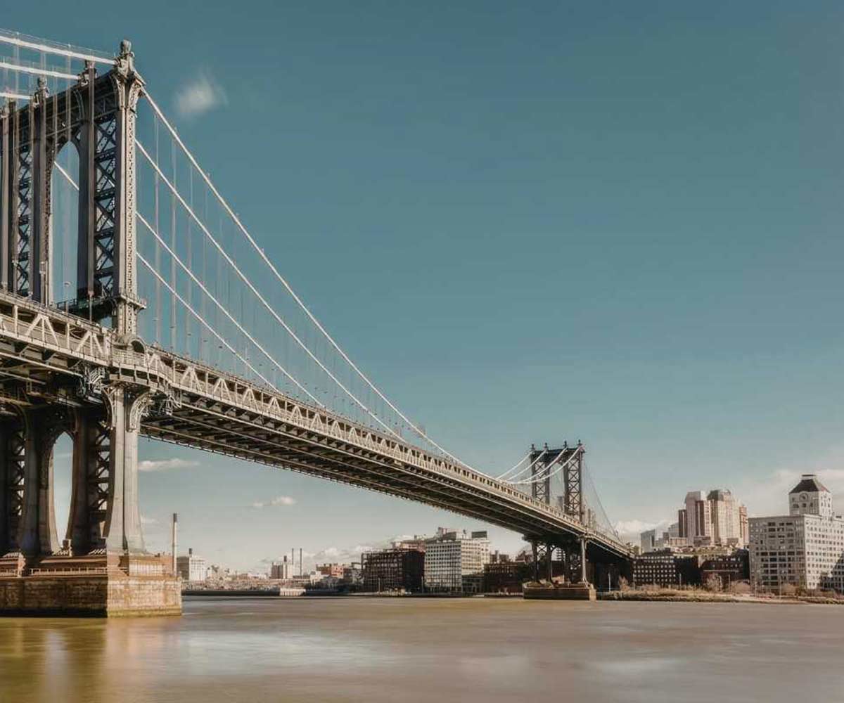 The Manhattan Bridge seen from the East River